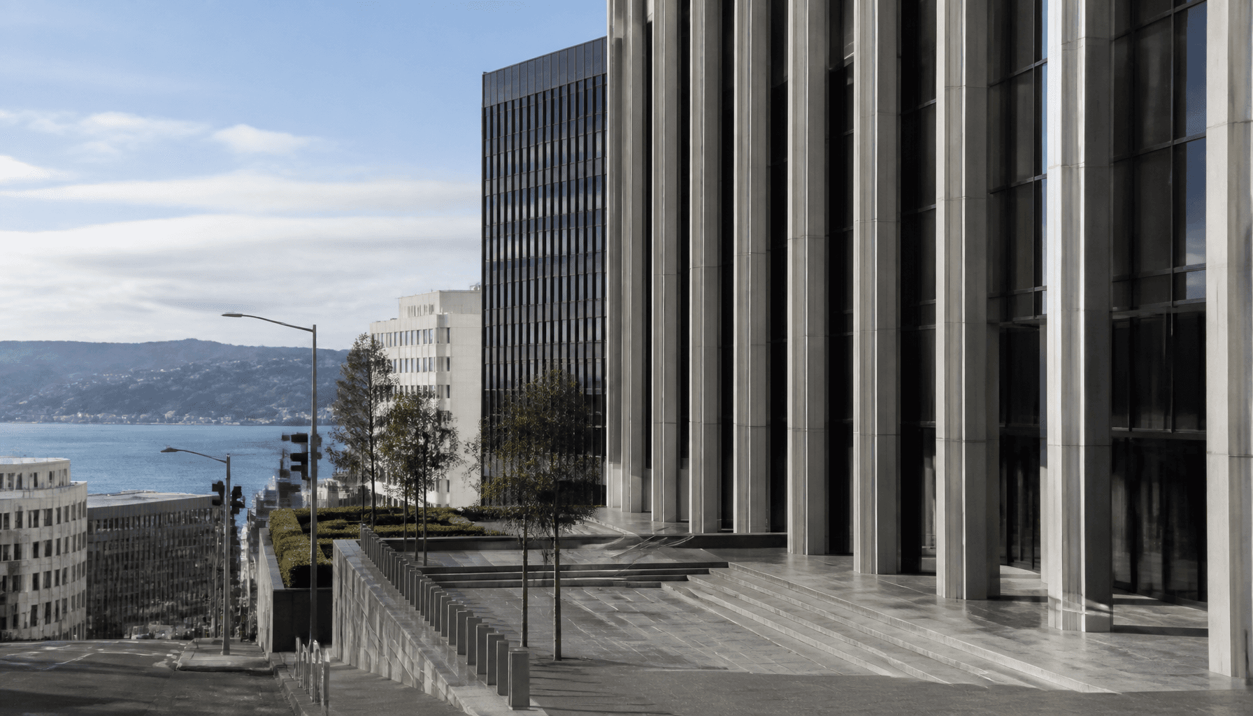 Wellington government office tower facade representing Treasury oversight of public investment
