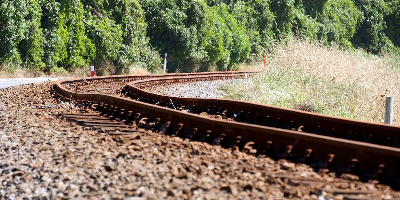 Buckled railway track near Kaikōura following the November 2016 earthquake, one of the events that substantially drew down the Natural Disaster Fund